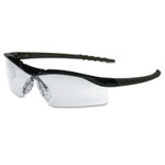 MCR Safety DALLAS Protective Eyewear, Clear Lens, Duramass Scratch-Resistant, Black Frame View Product Image