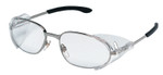 MCR Safety RT2 Protective Eyewear, Clear Lens, Duramass Hard Coat, Chrome Frame, Chrome View Product Image