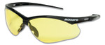Jackson Safety SG Series Safety Glasses, Amber, Polycarbonate Lens, Black View Product Image