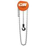 CM Columbus McKinnon Cyclone Hand Chain Hoist, 3 Tons Capacity, 8 ft Lifting Height, 2 Falls, 85 lbf View Product Image