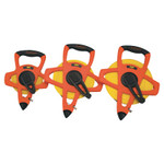 Apex Tool Group Hi-Viz Orange Reel Fiberglass Tapes, 1/2 in x 100 ft, 1/10 in Grad. View Product Image