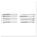 Apex Tool Group Needle Files, 6 1/4 in, Half Round View Product Image