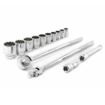Apex Tool Group 12 Point Standard SAE Mechanics Tool Sets, 3/4 in Dr, 7/8 to 2 in Opening, 14 Pc View Product Image