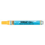 ITW Pro Brands RINZ OFF Water Removable Temporary Markers, Yellow, Medium Tip View Product Image