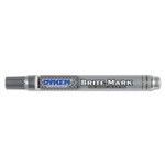 ITW Pro Brands BRITE-MARK Medium Paint Marker, Silver, Medium, Bullet, Acrylic View Product Image