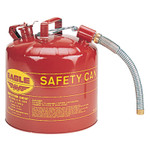 Eagle Mfg Type ll Safety Cans, Flammable Storage Can, 5 gal, Red, 7/8 in. Flex Metal Spout View Product Image