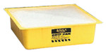 Eagle Mfg Polypropylene-Filled Drip Pan, Yellow, 10 1/2" x 10 1/2" x 3" View Product Image