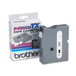 Brother P-Touch TX Tape Cartridge for PT-8000, PT-PC, PT-30/35, 0.94" x 50 ft, White on Black View Product Image