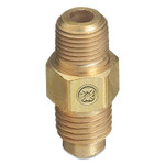 Western Enterprises Brass SAE Flare Tubing Connections, Adapter, 500 PSIG, CGA-165 to 1/4 in NPT(M) View Product Image