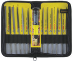 General Tools 12 Pc. Swiss Pattern Needle File Sets, w/handle, Cut 2, 5 1/2 in View Product Image