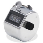 Bates Tally I Hand Model Tally Counter, Registers 0-9999, Chrome View Product Image