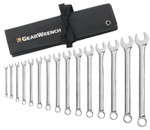 Apex Tool Group 15 Pc Long Pattern Combination Wrench Sets, 12 Point, Inch, Vinyl Roll View Product Image