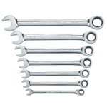 Apex Tool Group 7 Piece Combination Ratcheting Wrench Sets, SAE View Product Image