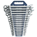Apex Tool Group 8 Pc Reversible Combination Ratcheting Wrench Sets, 12 Point, SAE View Product Image