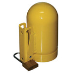 Saf-T-Cart Cylinder Caps, Steel, Low Pressure, 3 1/2 in dia., Yellow View Product Image