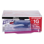 Diversey Double Zipper Bags, Plastic, 1gal, 1.75mil, Clear w/Write-On Panel View Product Image