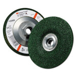 3M Green Corps Depressed Center Wheel, 4 1/2 in Dia, 1/4 Thick, 5/8 Arbor, 24 Grit View Product Image