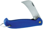 Klein Tools Slitting Pocket Knives, 4 3/8", Stainless Steel Blade, Plastic, Blue View Product Image