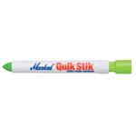 Markal Quik Stik Markers, 11/16 in dia, 6 in, Fluorescent Green View Product Image