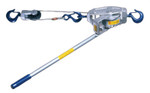 Lug-All Cable Ratchet Hoist-Winches, 1 1/8 Tons Capacity, 20 ft Lifting Height, 83 lbf View Product Image