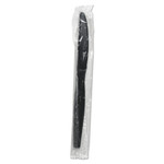 Boardwalk Heavyweight Wrapped Polystyrene Cutlery, Knife, Black, 1,000/Carton View Product Image