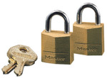 Master Lock No. 120 Solid Brass Padlocks, 5/32 in Diam., 7/16 in L X 1/4 in W View Product Image