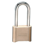 Master Lock No. 175 Combination Brass Padlocks, 5/16 in Diam., 2 1/4 in L X 1 in W, Brass 470-175DLH View Product Image
