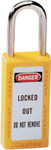Master Lock No. 410  411 Lightweight Xenoy Safety Lockout Padlocks, Yellow, Keyed Diff. View Product Image