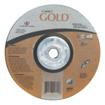 Carborundum Gold Aluminum Oxide, Type 27, 7 in Diameter, 1/4 in Thick, 24 Grit View Product Image