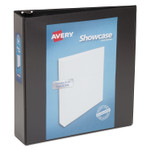 Avery Showcase Economy View Binder with Round Rings, 3 Rings, 2" Capacity, 11 x 8.5, Black View Product Image