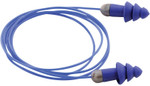 Moldex Rockets Reusable Earplugs, TPE, Blue, Metal Detectable with Cord View Product Image