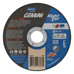 Norton Right Cut Cut-Off Wheel, Type 1, 5 in Dia, .045 in Thick, 36 Grit Alum. Oxide View Product Image