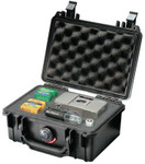 Pelican Small Protector Cases, 1120 Case, 4 3/4 in x 3.06 in x 7 1/4 in, Black View Product Image