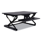 Alera AdaptivErgo Sit Stand Lifting Workstation, 35.13" x 23.38" x 5.88" to 19.63", Black View Product Image