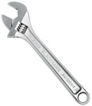 Stanley Products Adjustable Wrenches, 8 in Long, 1 in Opening, Nickel Chrome View Product Image