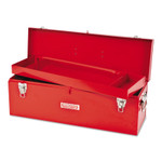Stanley Products General Purpose Tool Box, Double Latch, 26 in x 8 1/2 in x 9 1/2 in, Steel, Red View Product Image
