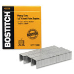 Bostitch Heavy-Duty Premium Staples, 0.5" Leg, 0.5" Crown, Steel, 1,000/Box View Product Image