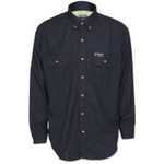 MCR Safety Summit Breeze Flame-Resistant Long-Sleeved Shirt, FR Inherent Blend, Navy, 2X-Large View Product Image