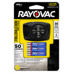 RAYOVAC 3AAA LED Headlight, 50 lm, Black View Product Image