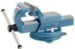 Ridge Tool Company F-Series Vises, 5 in Jaw, 3.75 in Throat, Swivel Base View Product Image