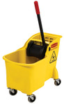 Newell Brands Tandem Bucket and Wringer Combo, 31 qt, Yellow View Product Image