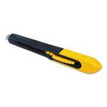 Stanley Products Quick Point Knives, 7 in, Snap-Off Steel Blade, Plastic, Black; Yellow View Product Image