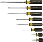 Stanley Products 100 Plus 8 Pc Combination Screwdriver Set, Phillips, Slotted 680-66-158-A View Product Image