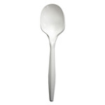 Boardwalk Mediumweight Polypropylene Cutlery, Soup Spoon, White, 1000/Carton View Product Image