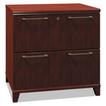 Bush Enterprise Collection Two-Drawer Lateral File, 30w x 23.13d x 29.75h, Harvest Cherry View Product Image