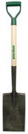 The AMES Companies, Inc. Garden Spade with Poly D-Grip, 12 in L x 7.25 in W Open-Back/Turned Step Blade, 28 in L White Ash Handle View Product Image