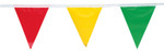 Presco Pennant Flags, 9 in x 12 in, 100 ft Long, Polyethylene, Multi-Color View Product Image