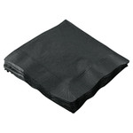 HOFFMASTER Beverage Napkins, 2-Ply, 9 1/2 x 9 1/2, Black View Product Image