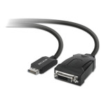 Belkin DisplayPort to DVI Adapter, 5", Black View Product Image