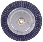 Weiler Polyflex Stringer Bead Twist Knot Wheel, 4 D x 3/16 W, .02 Steel, 20,000 rpm View Product Image